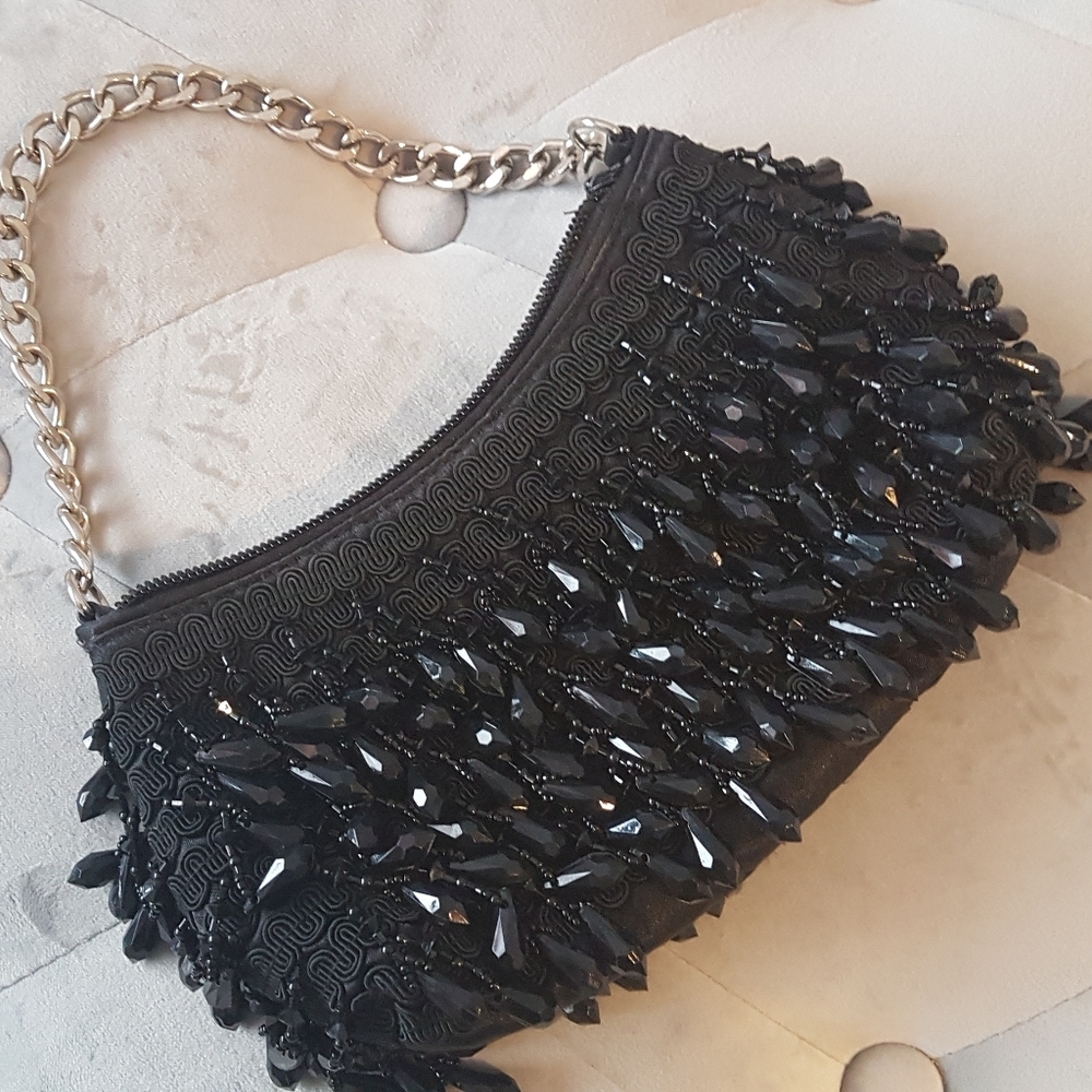 Banana Republic black evening purse